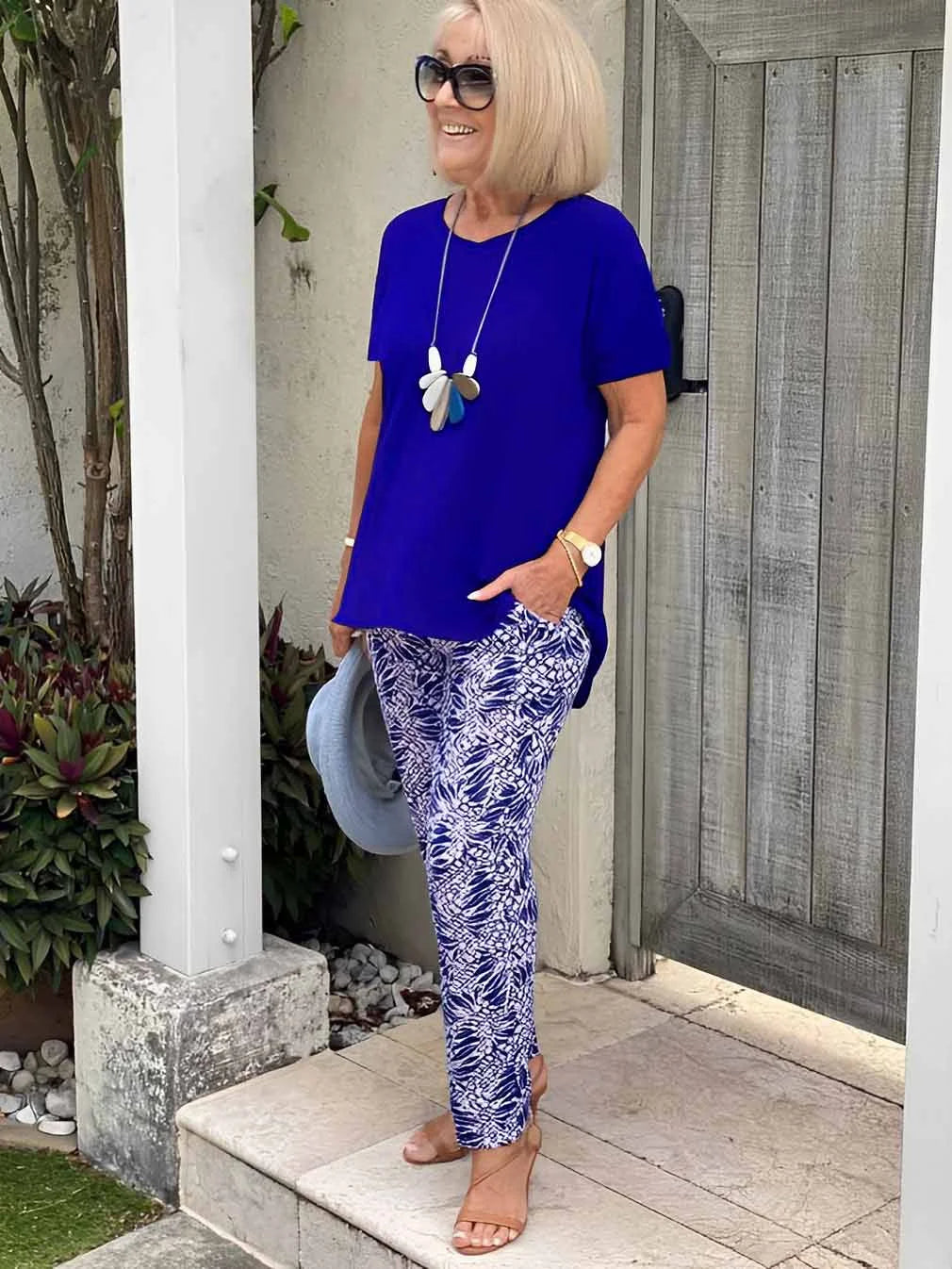 Janet - Casual Two-Piece Floral Set