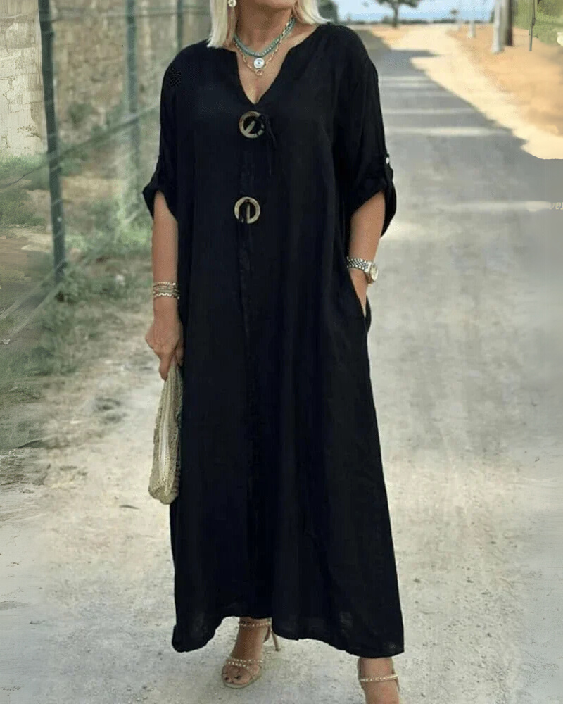 Faye – Relaxed Boho Midi Dress