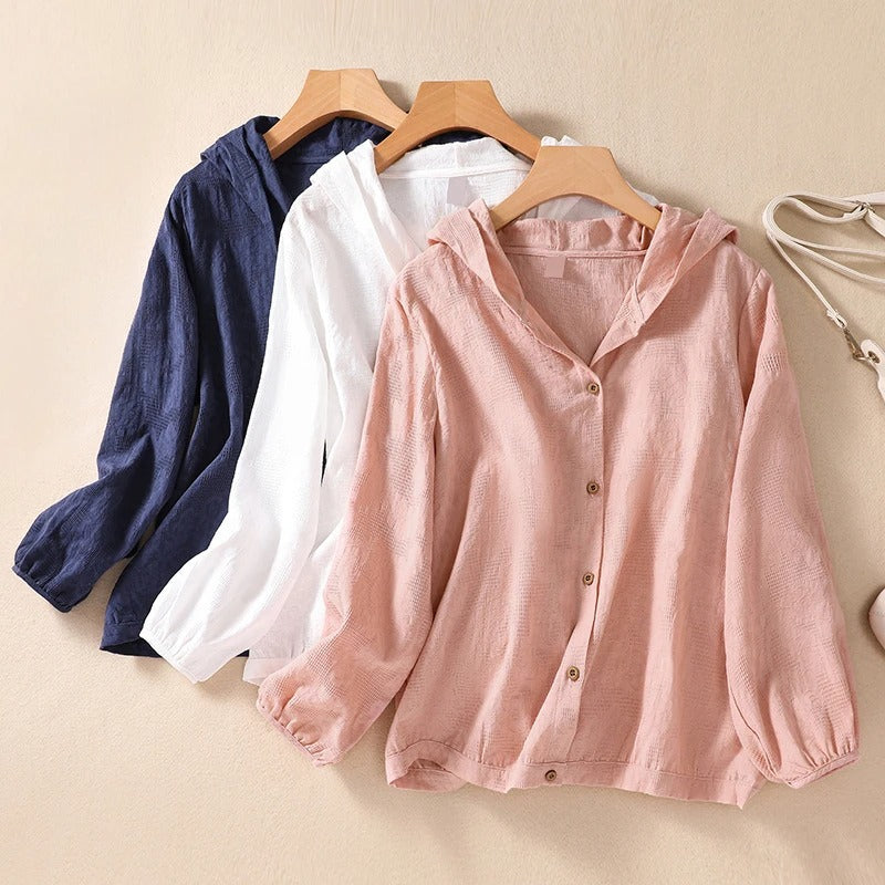 Miri | Linen Hoodie