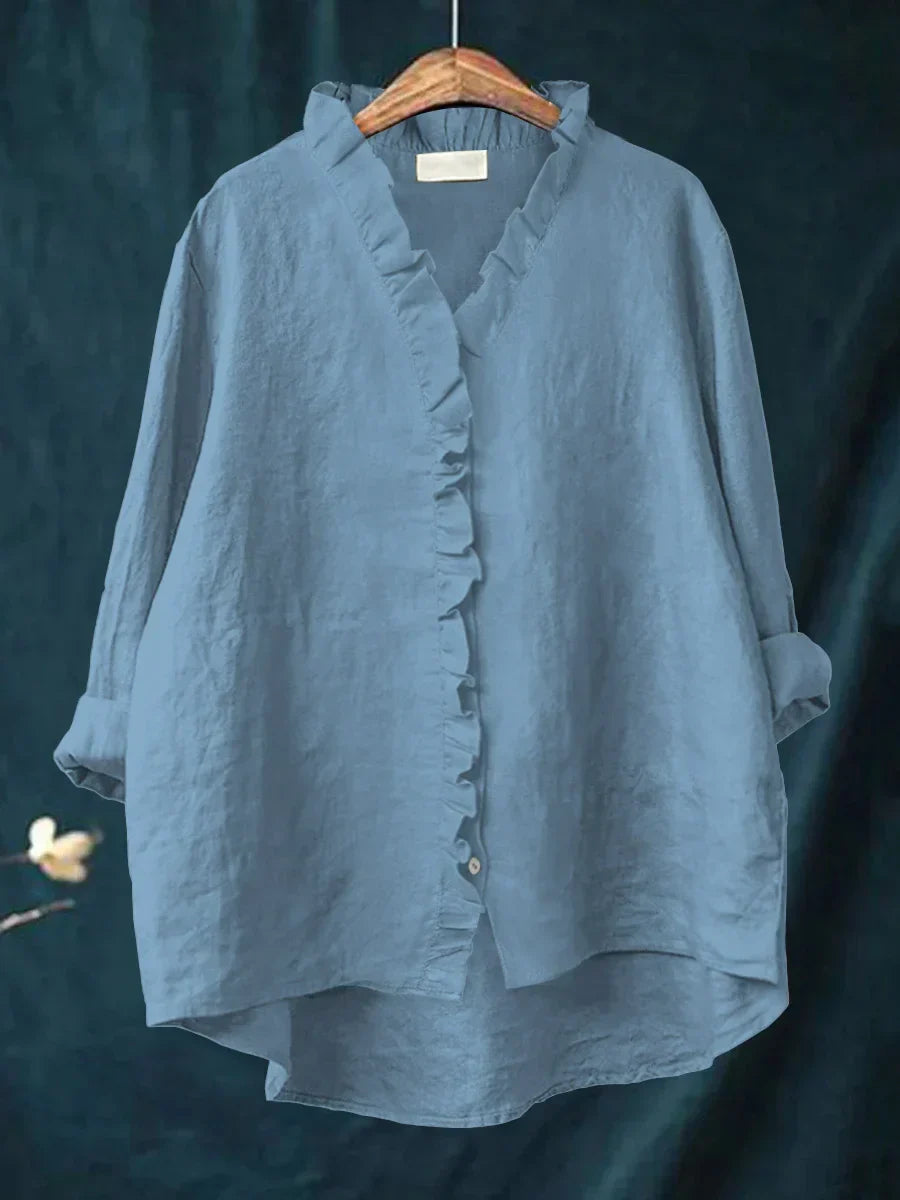 Kate - Casual Shirt with Ruffles