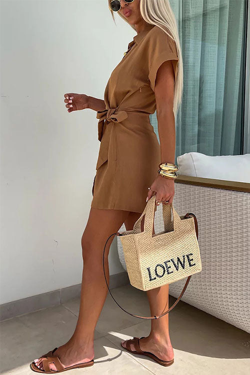 Evy | Elegant Linen Wrap Dress