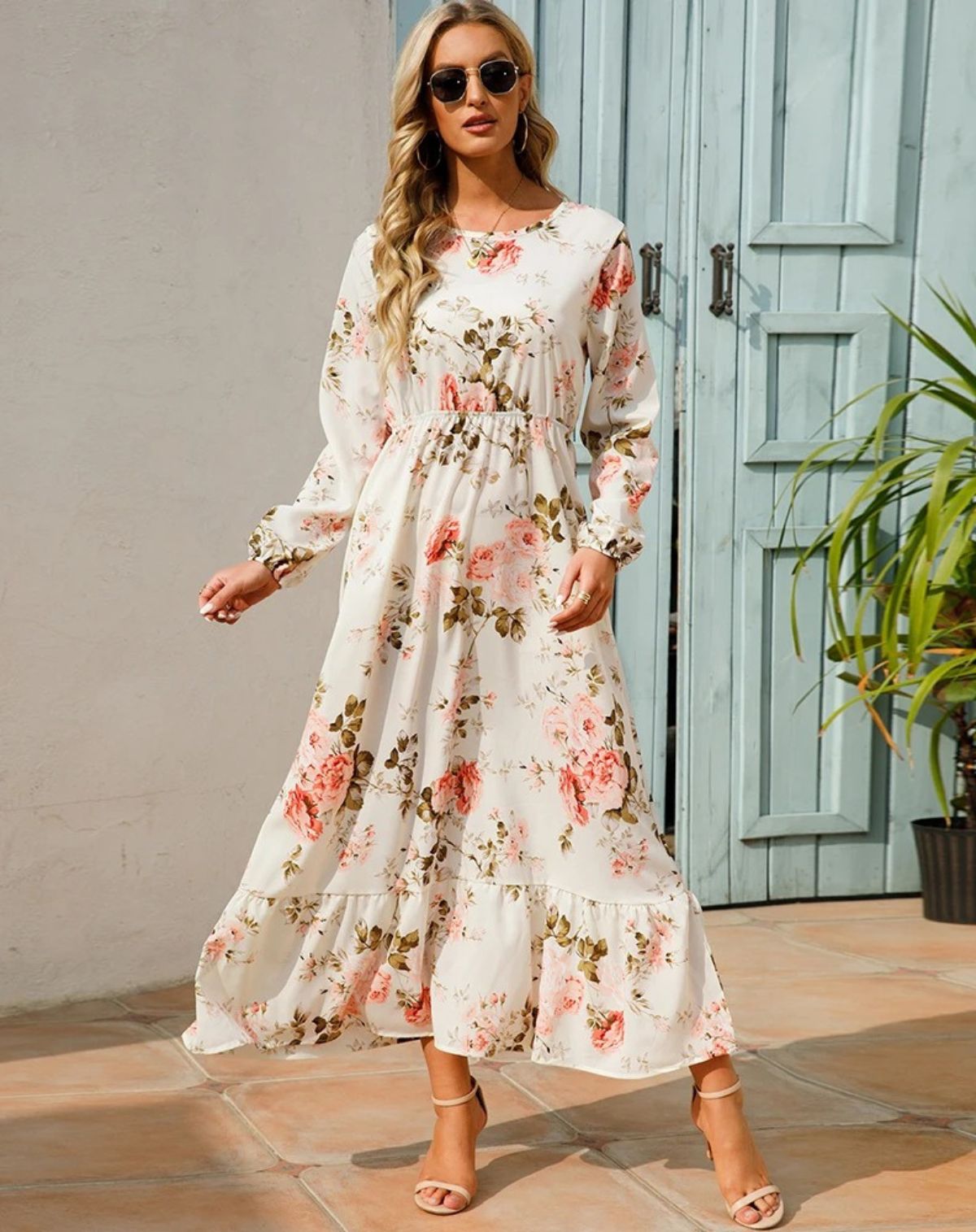 Julia | Long Sleeve Floral Dress