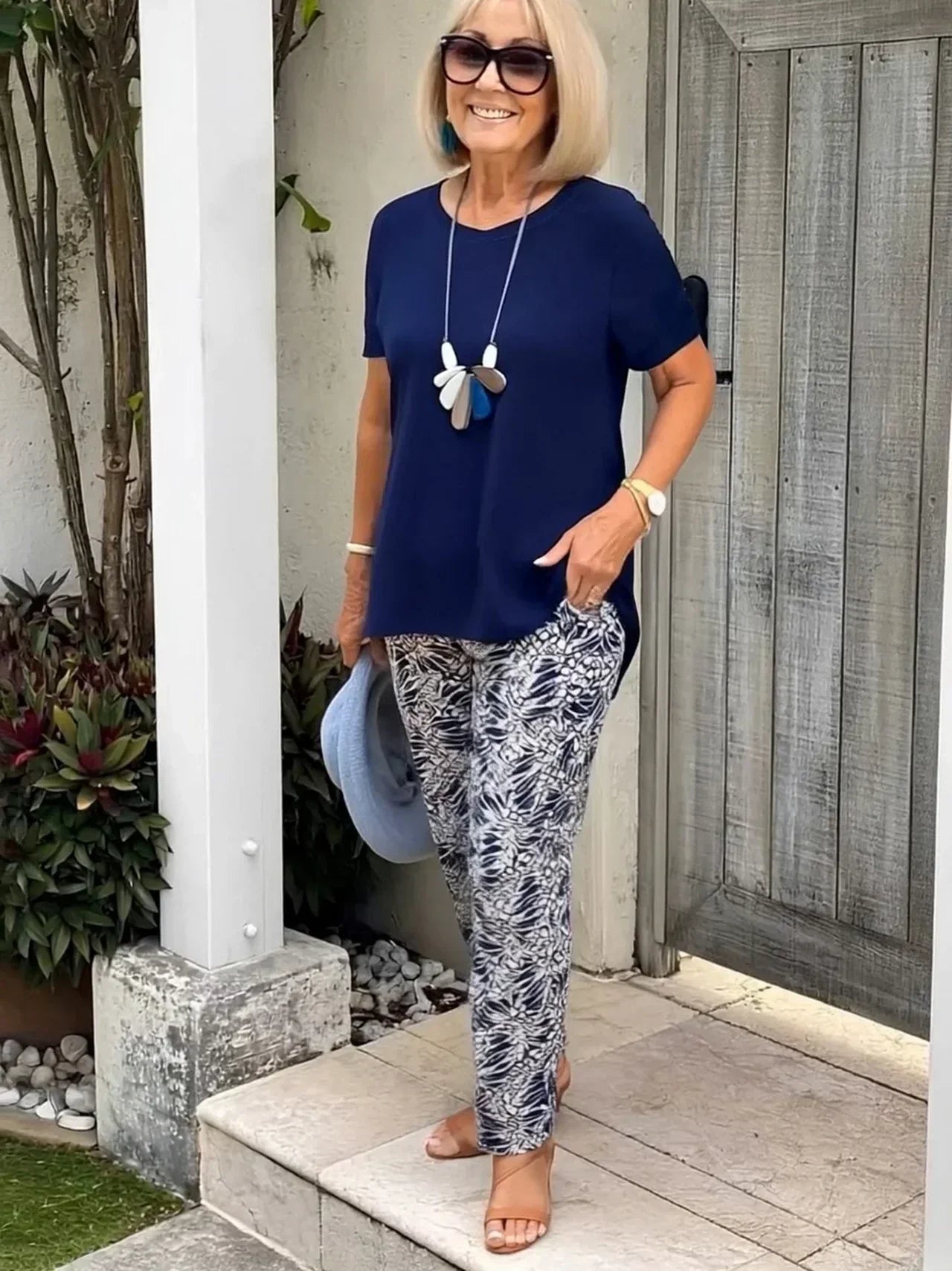 Janet - Casual Two-Piece Floral Set