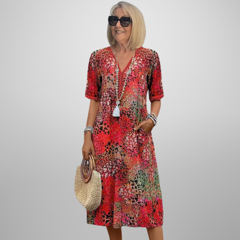 Evelyn - Short Sleeve Summer Dress