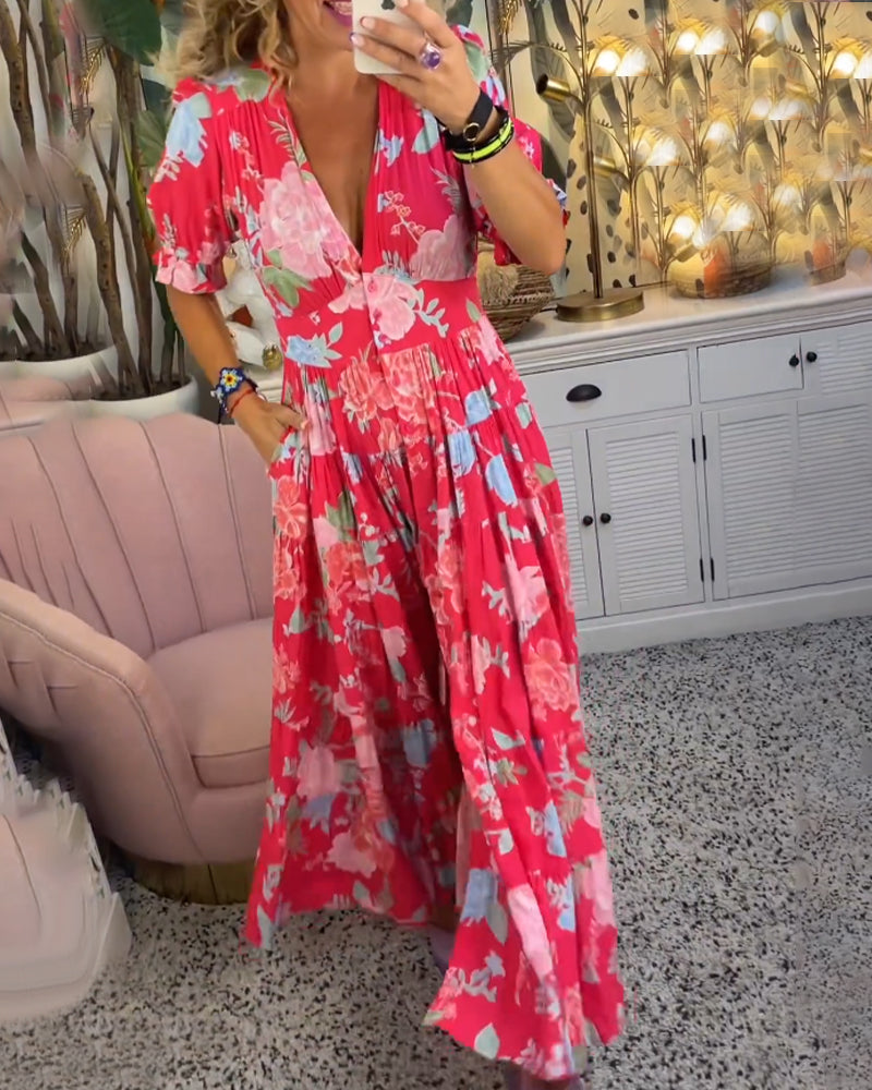 Tessa - floral print dress with pockets