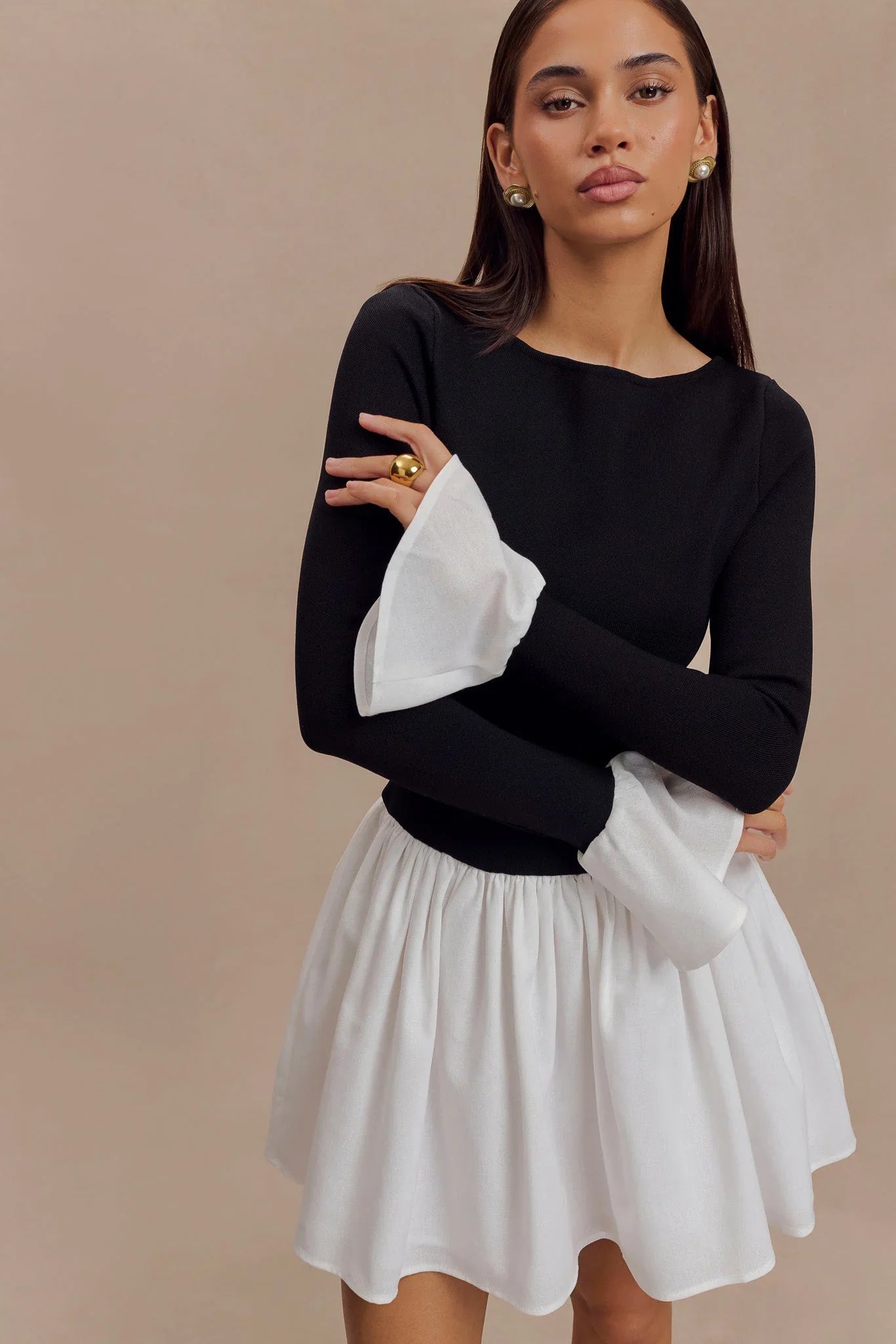 Giulia Off-Shoulder Pullover Dress