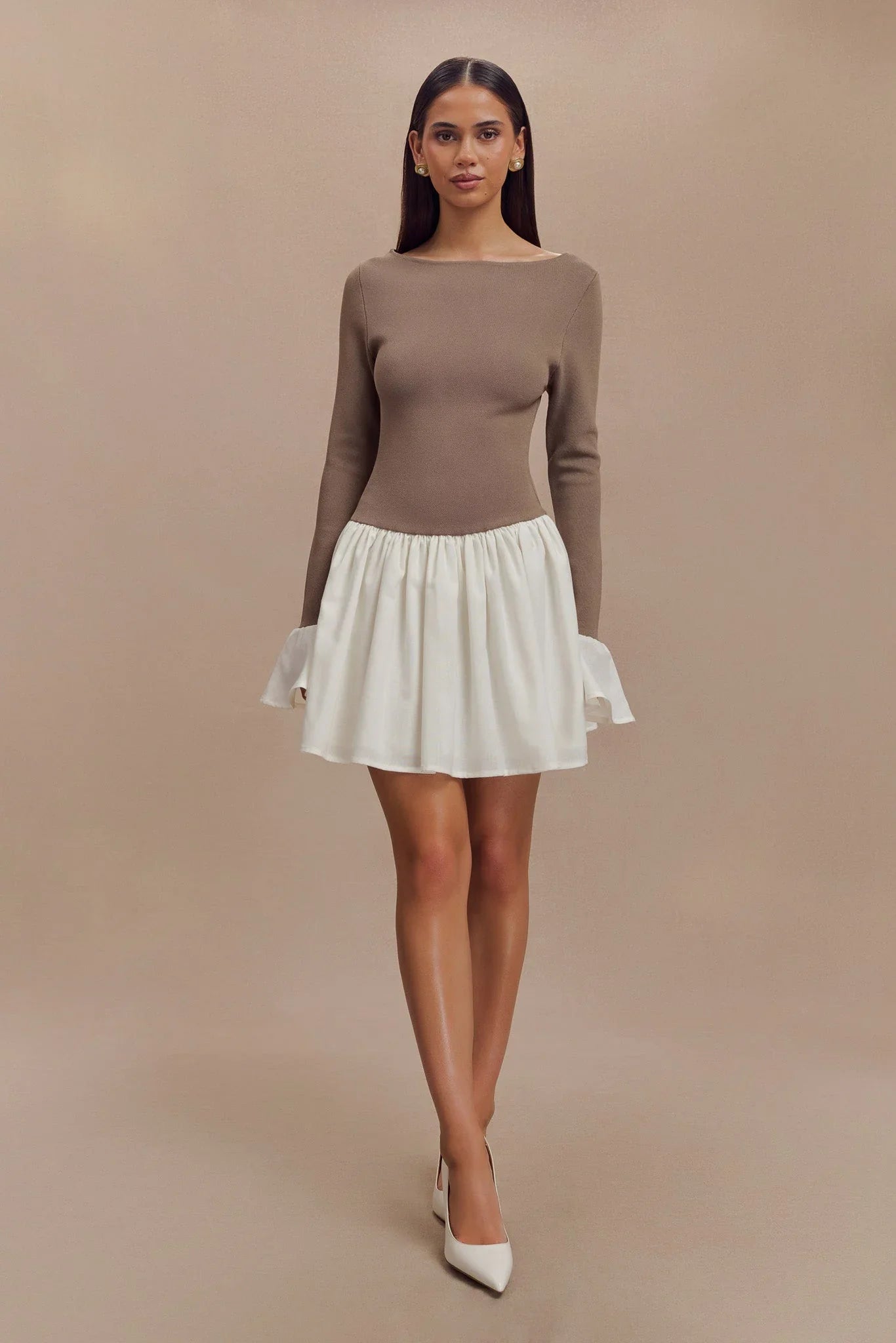 Giulia Off-Shoulder Pullover Dress