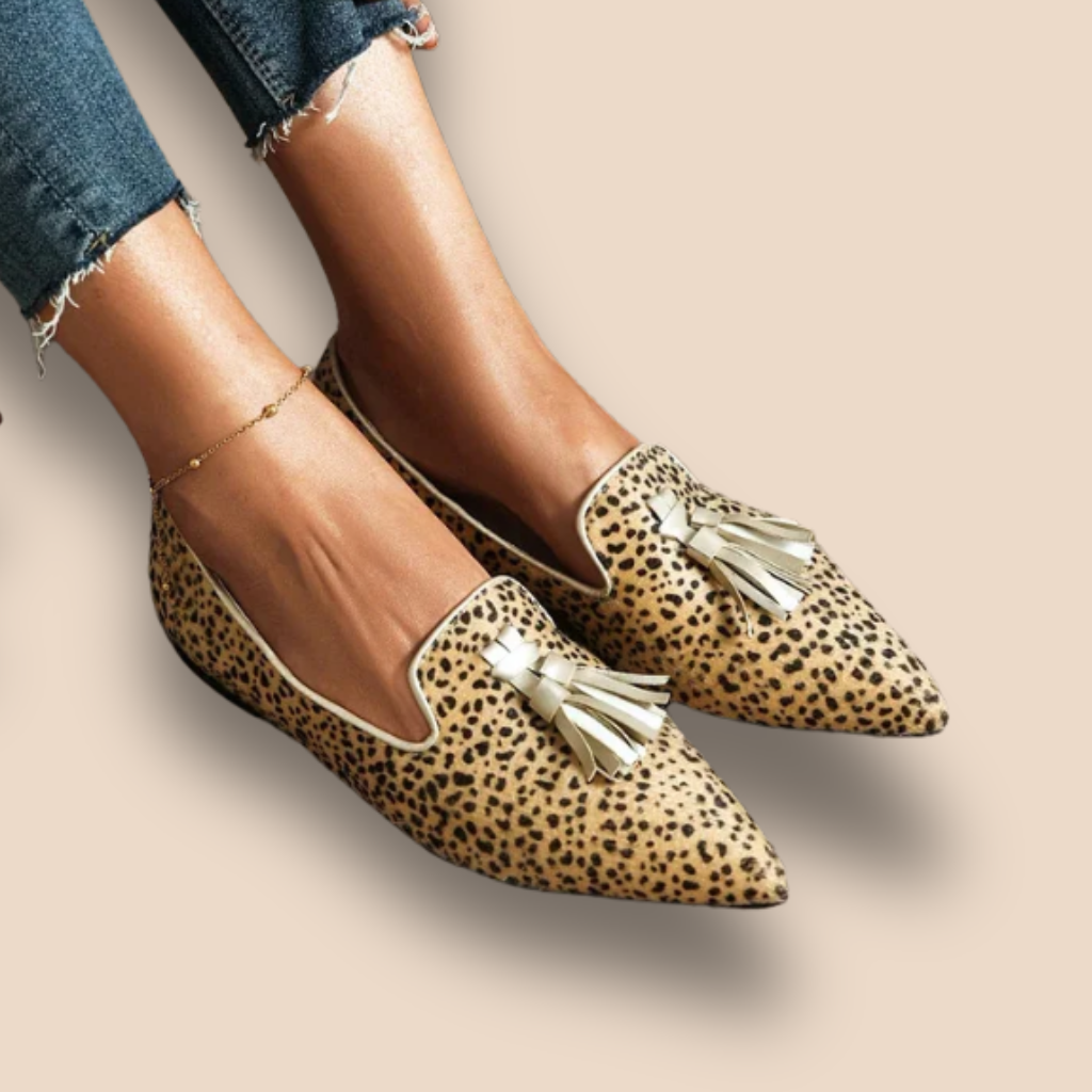 Tahlia | Pointed Fringe Slip-Ons