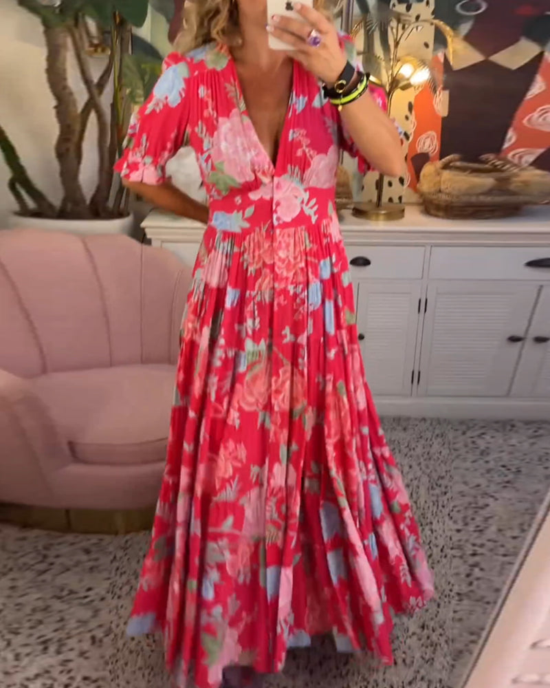 Tessa - floral print dress with pockets
