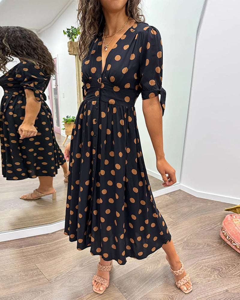 Monique - Elegant Midi Dress