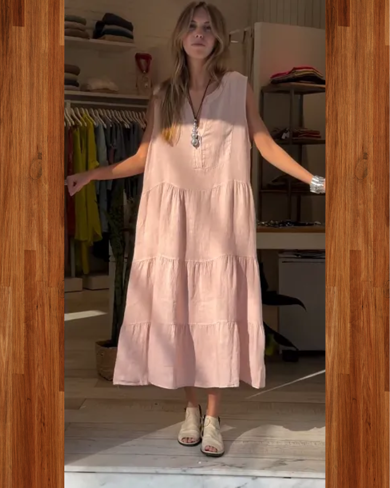 Elowen - Sleeveless Linen Dress