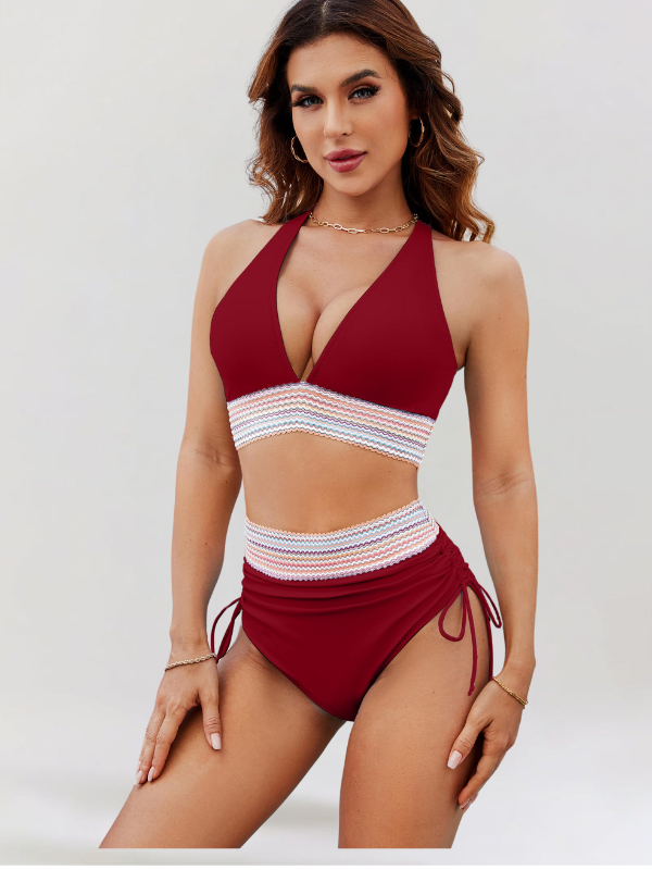 Evelyn - High-Waisted Bikini Set with Tummy Control