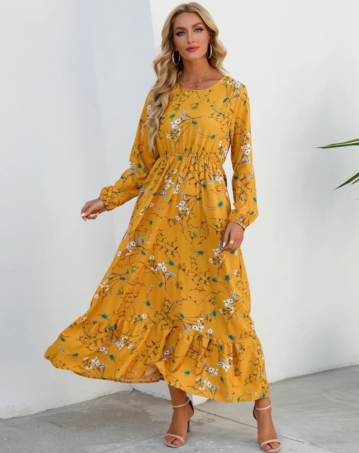 Julia | Long Sleeve Floral Dress