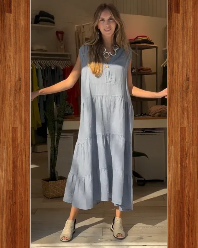 Elowen - Sleeveless Linen Dress