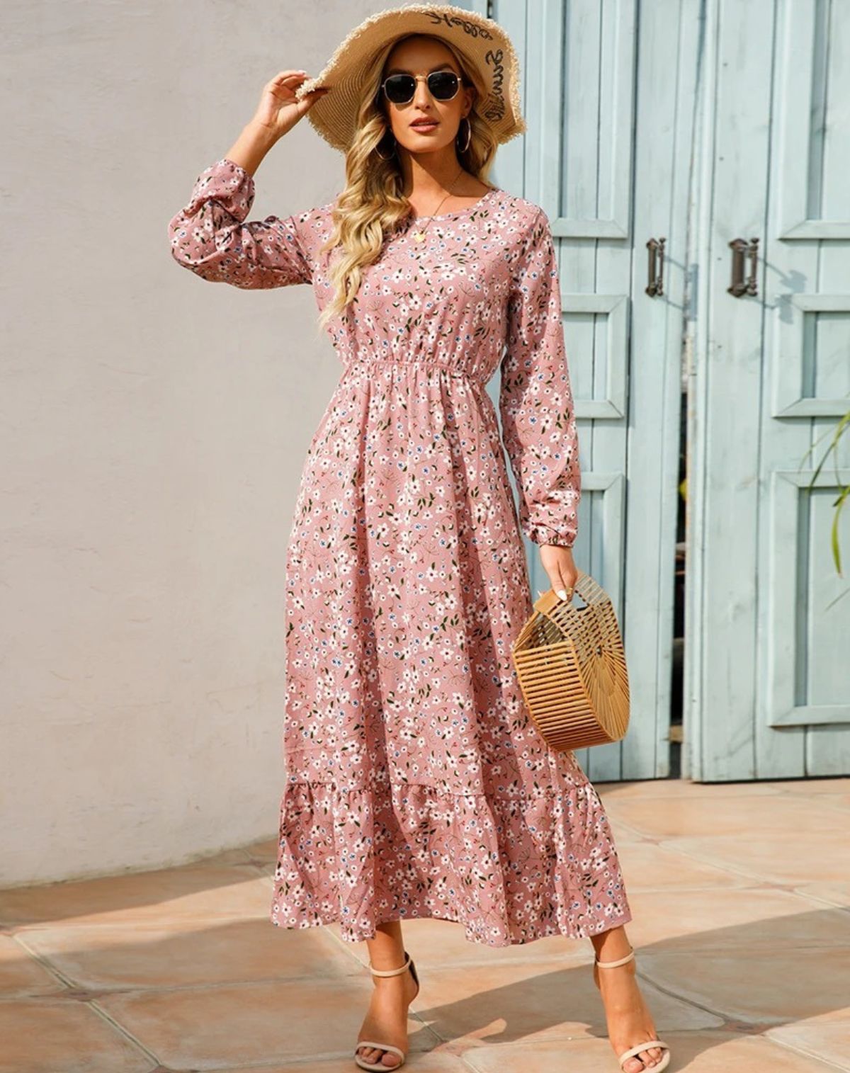 Julia | Long Sleeve Floral Dress