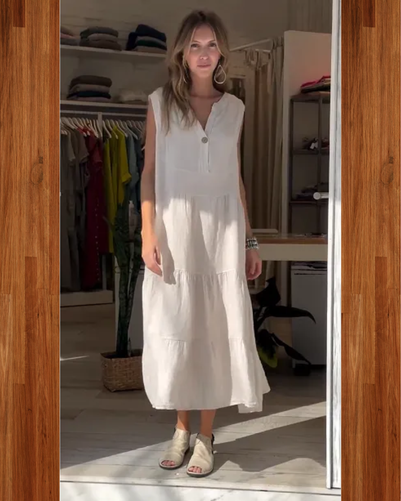 Elowen - Sleeveless Linen Dress