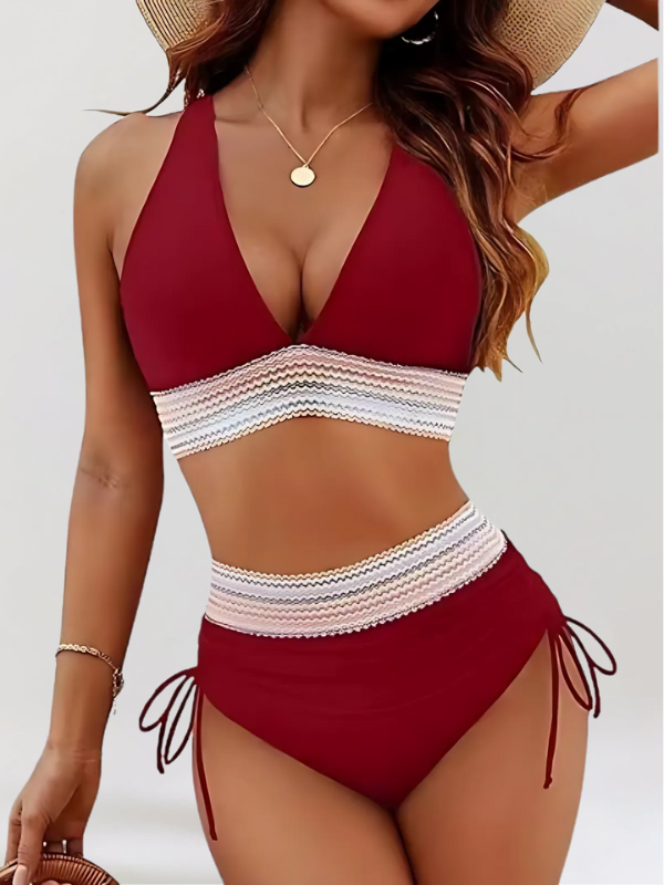 Evelyn - High-Waisted Bikini Set with Tummy Control