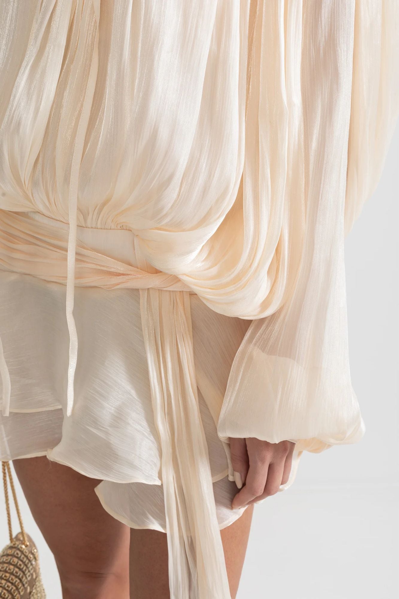 Livia - Pleated Mesh Dress