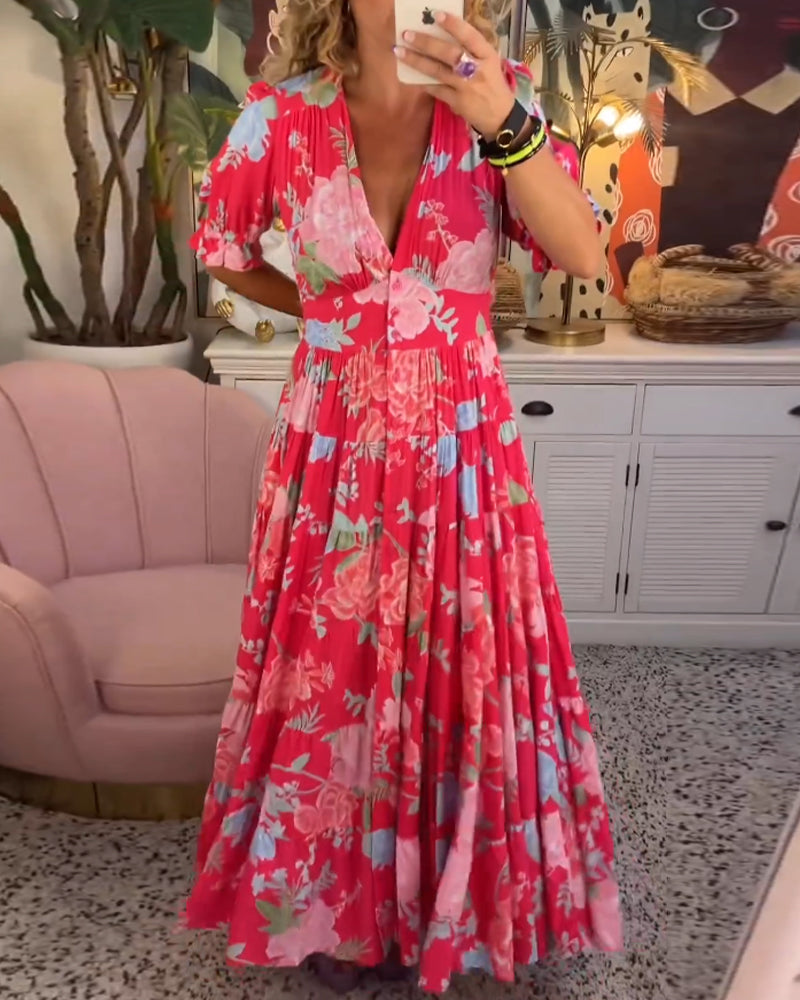 Tessa - floral print dress with pockets