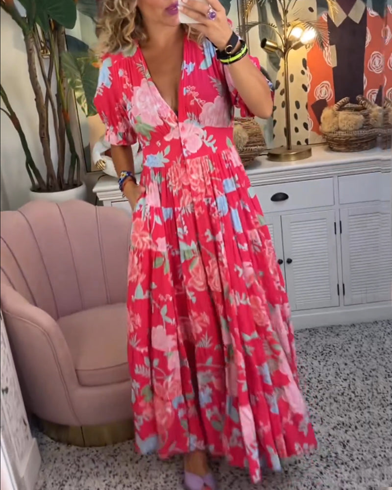 Tessa - floral print dress with pockets
