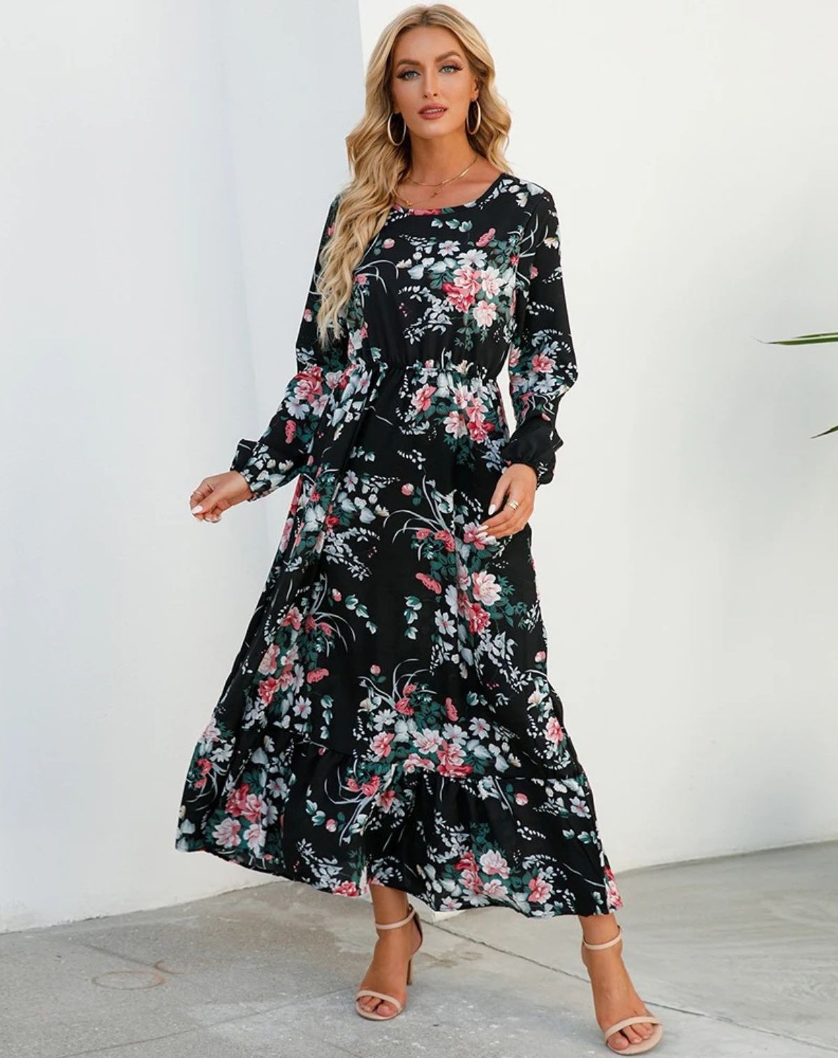 Julia | Long Sleeve Floral Dress