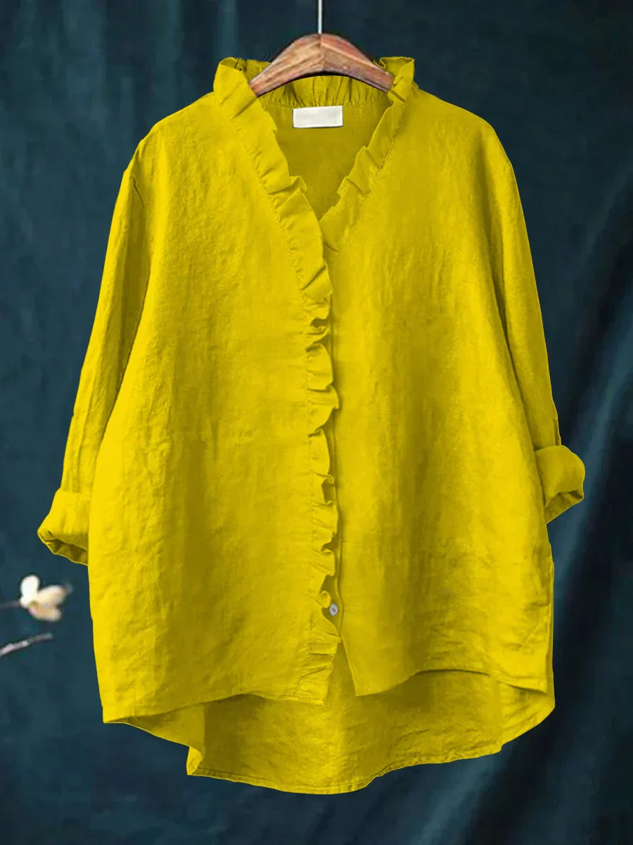Kate - Casual Shirt with Ruffles