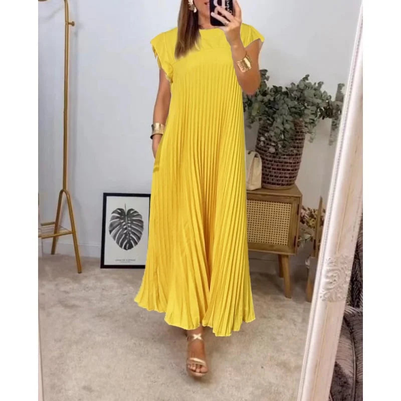 Bonnie - Pleated Maxi Dress