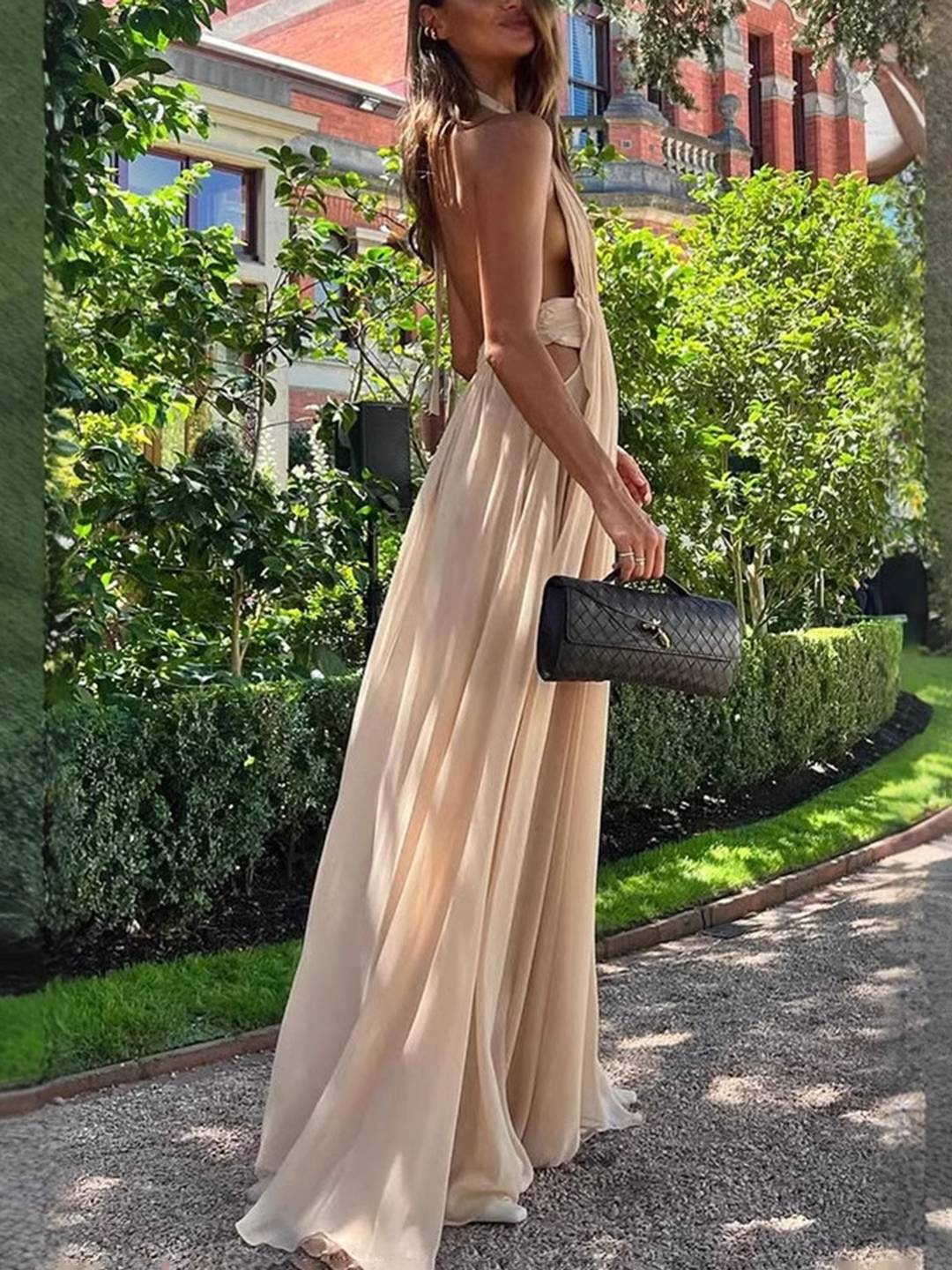 Rosabella – Backless Cut-Out Maxi Dress