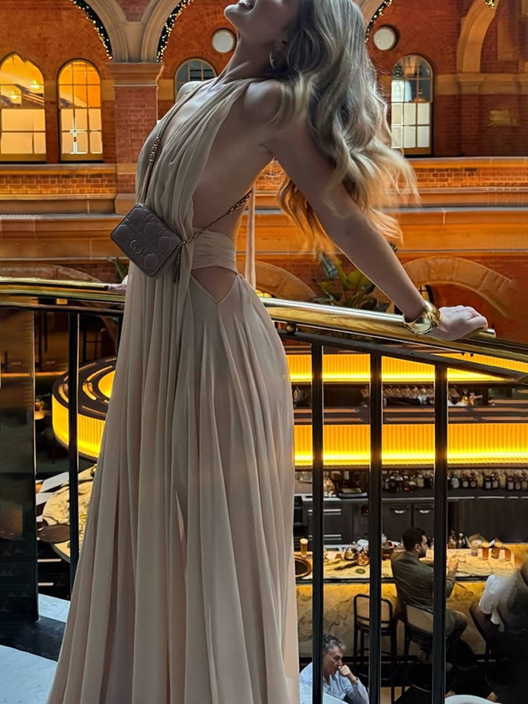 Rosabella – Backless Cut-Out Maxi Dress