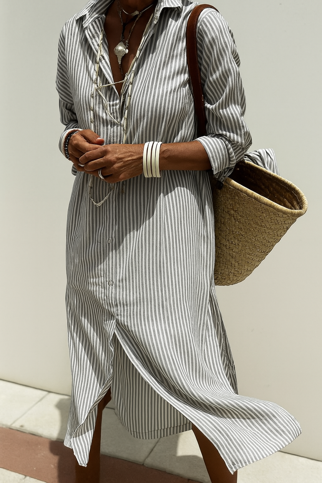 Delphine | Light Elegance with Stripes