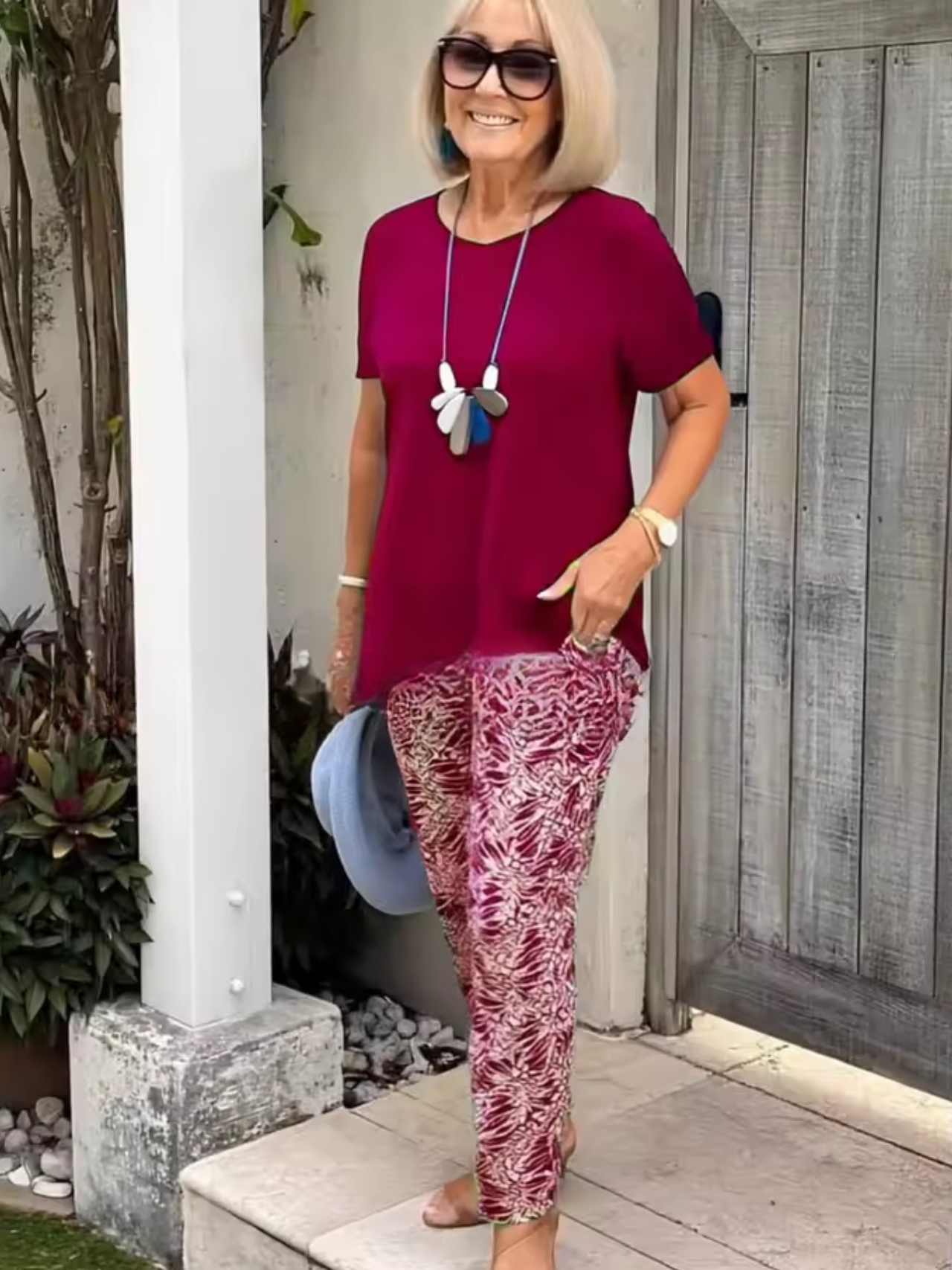 Janet - Casual Two-Piece Floral Set