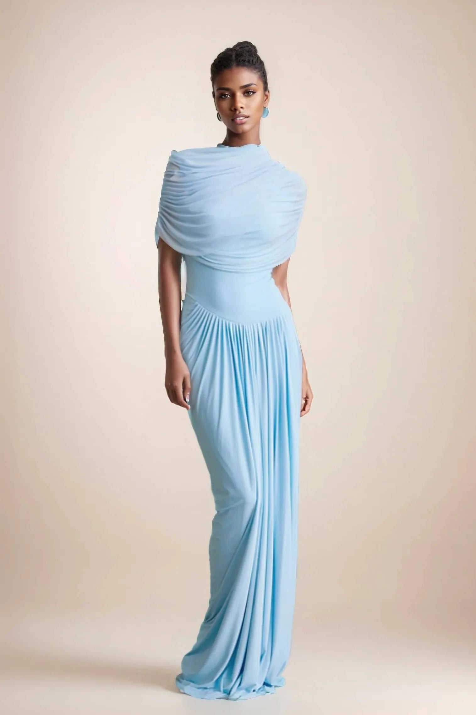 ARDEN - Pleated Midi Dress