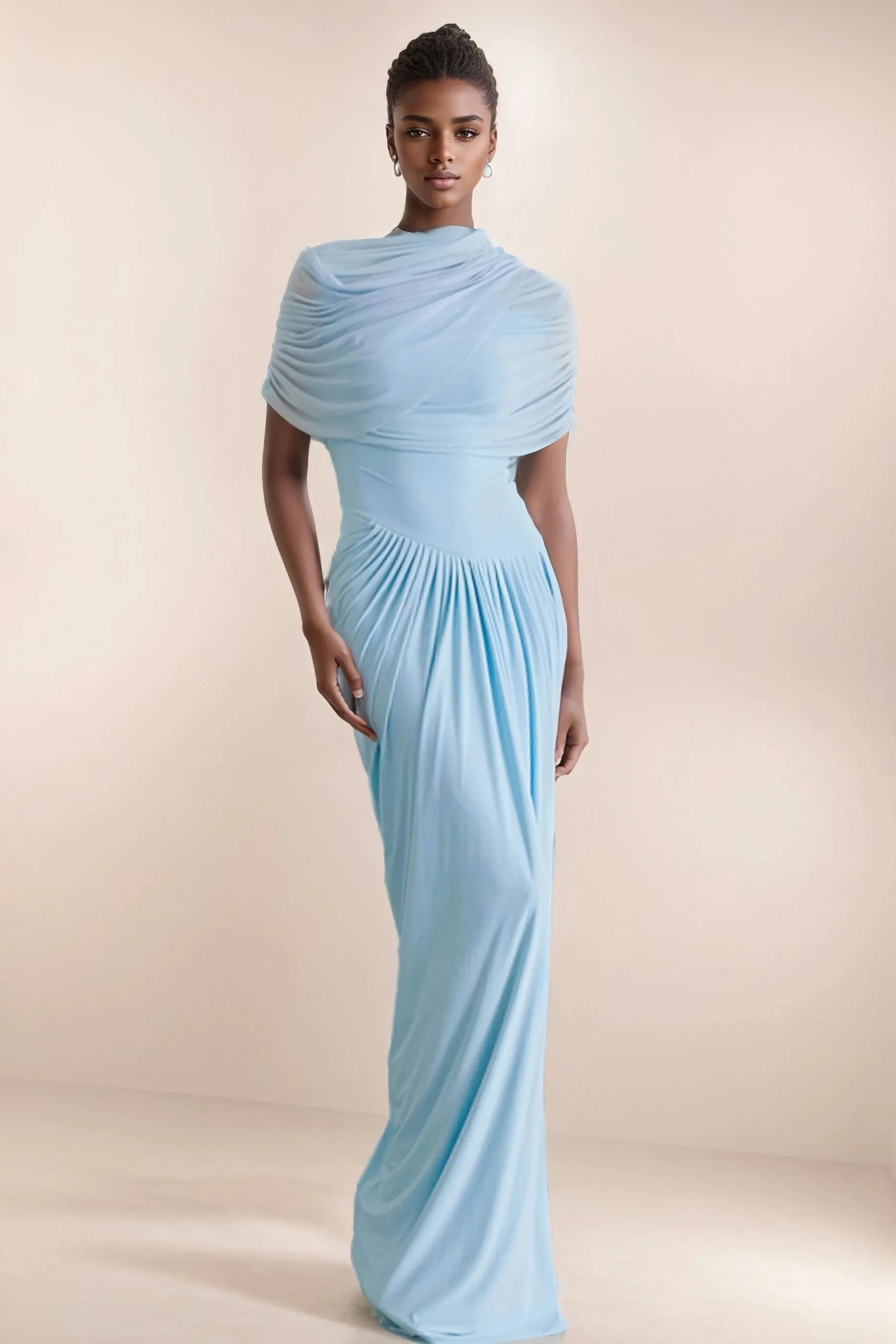 ARDEN - Pleated Midi Dress