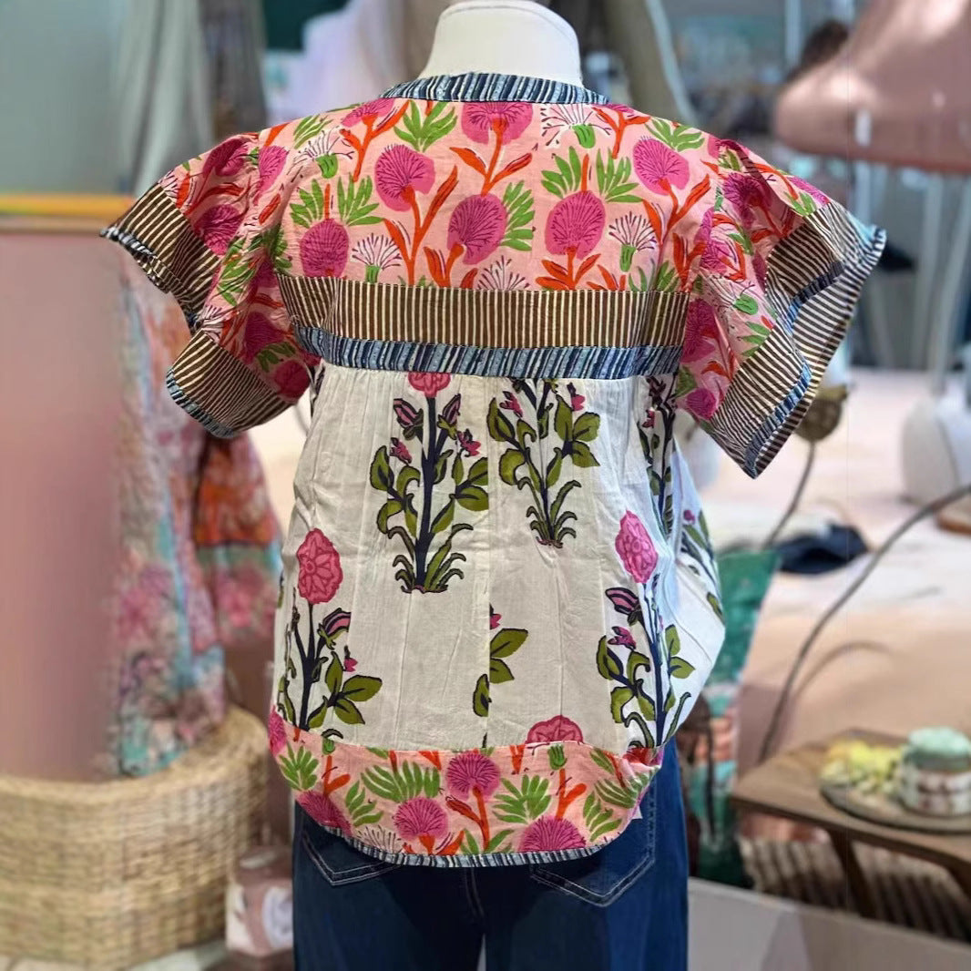 Talia – Embroidered Boho Blouse