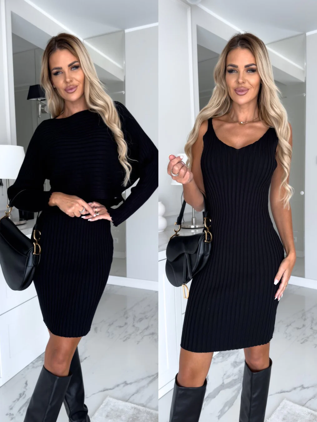 LINDA | ELEGANT SLEEVELESS DRESS SET