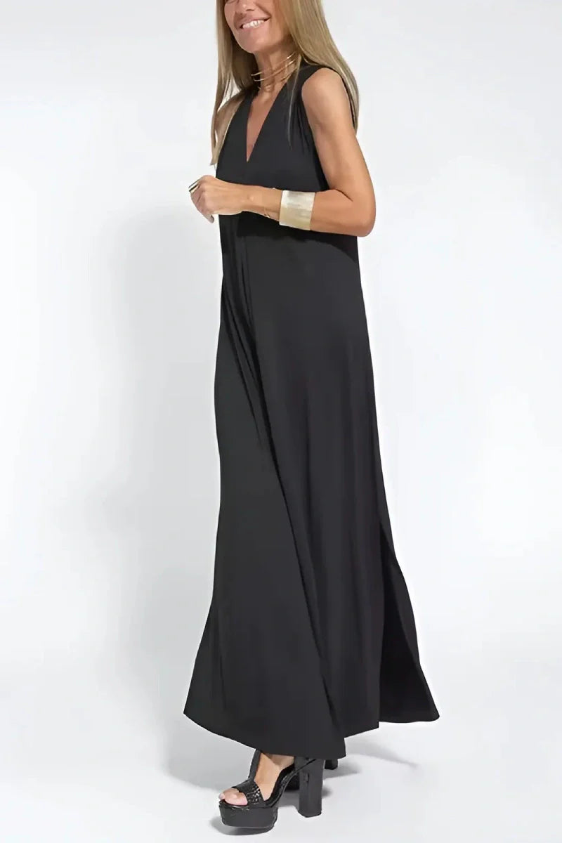Serena - Elegant long dress + matching cardigan FREE
