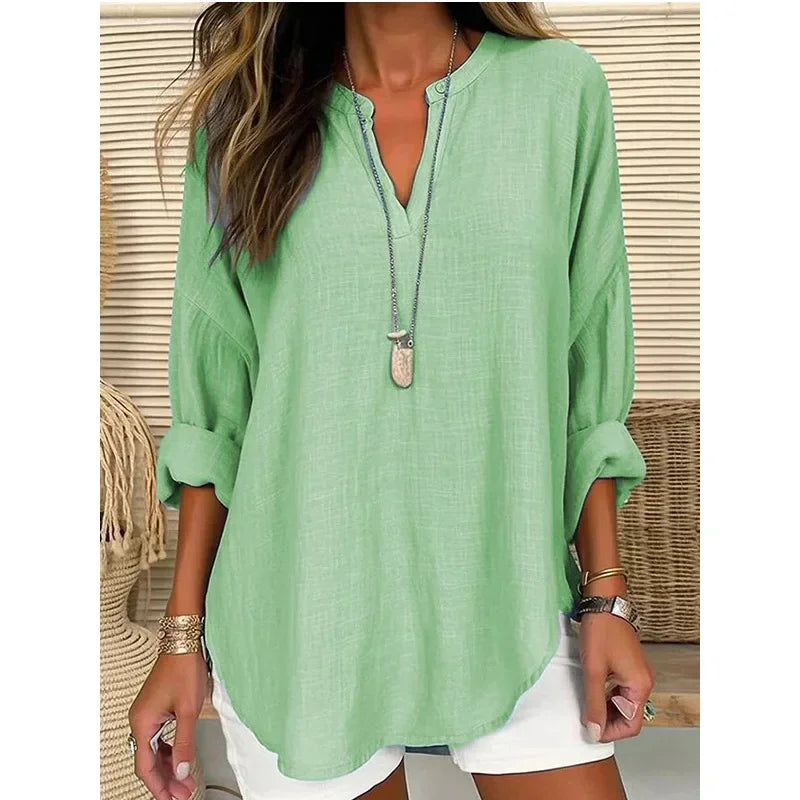 Mara – Breezy V-Neck Top