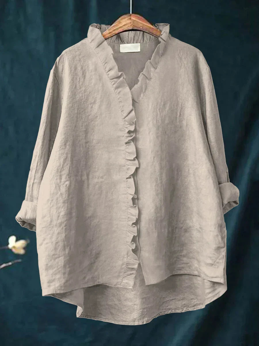 Kate - Casual Shirt with Ruffles