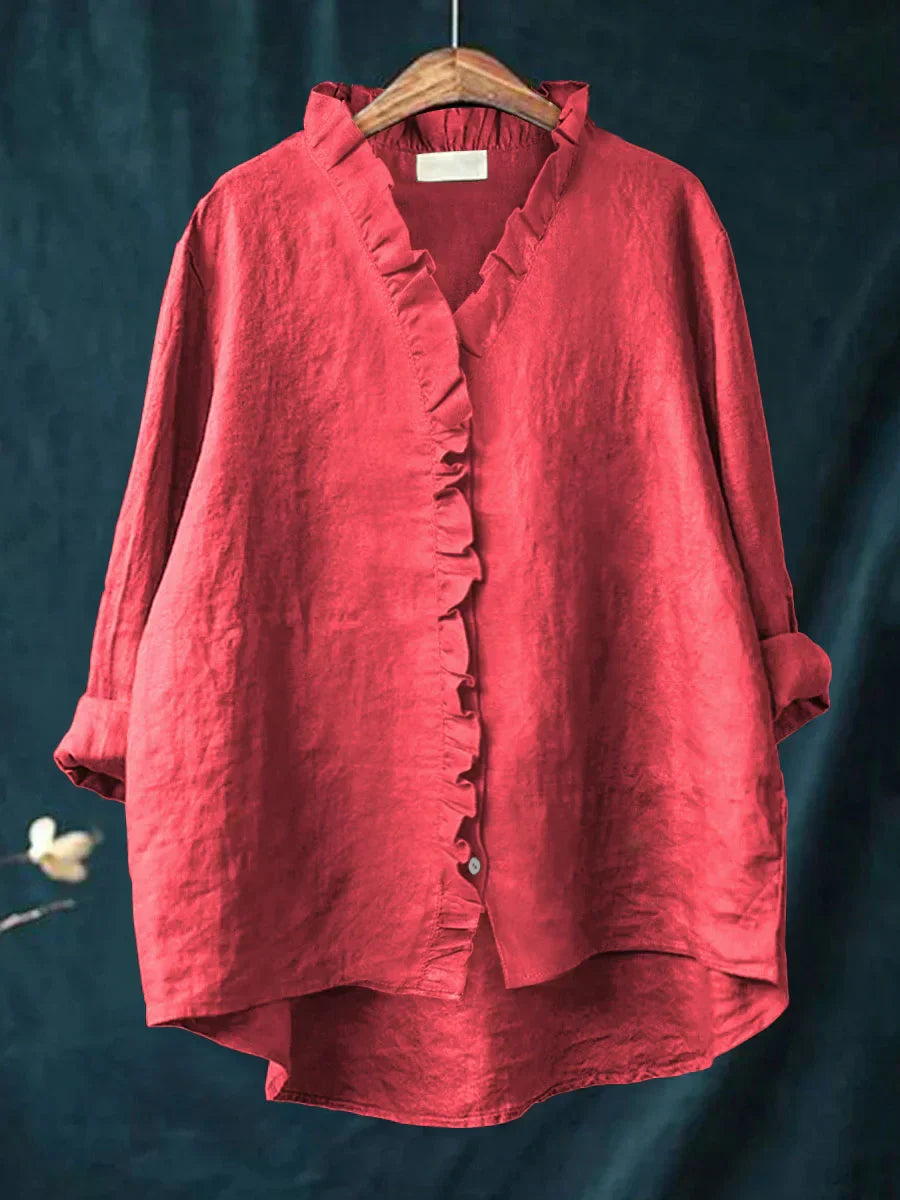 Kate - Casual Shirt with Ruffles