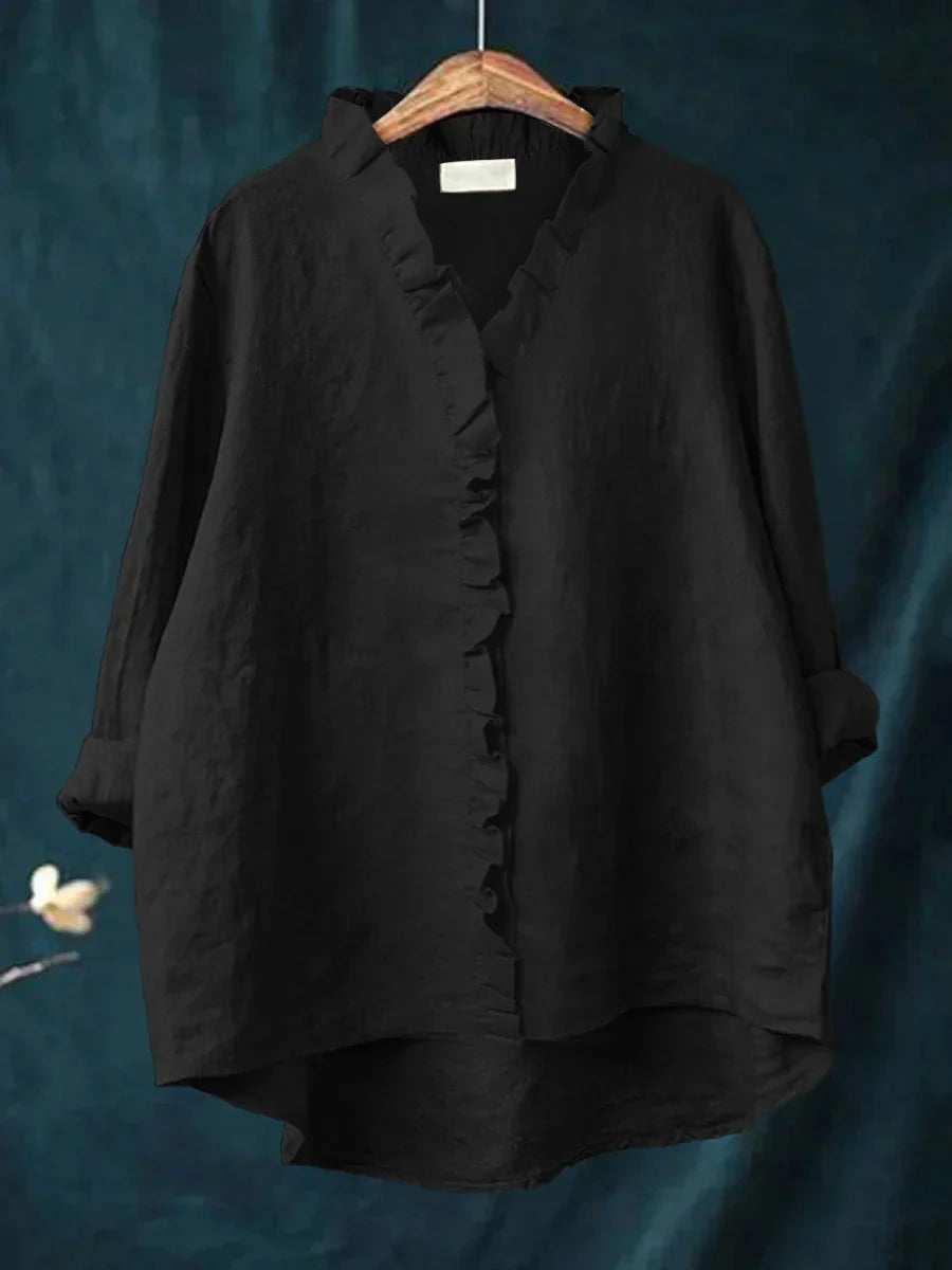 Kate - Casual Shirt with Ruffles