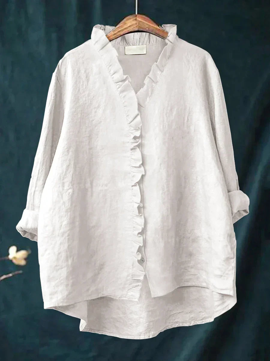Kate - Casual Shirt with Ruffles