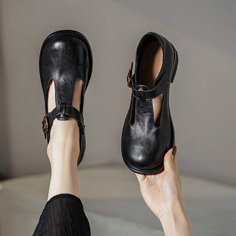 Elsie | Stylish Leather Mary Janes