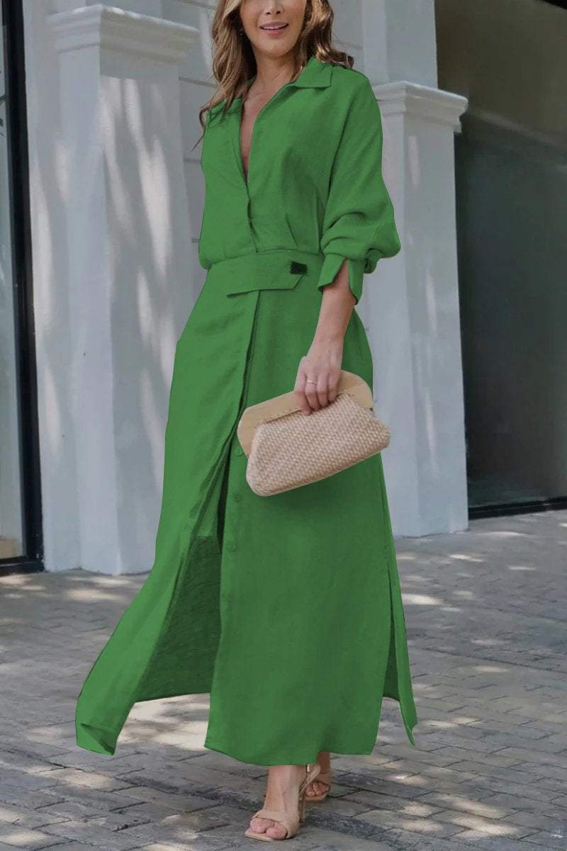 Jeanette - Maxi Dress with V-Neck