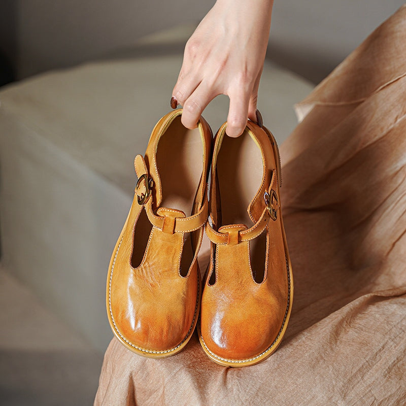 Elsie | Stylish Leather Mary Janes