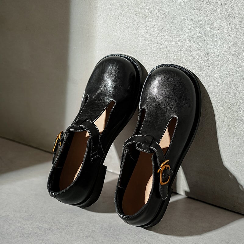 Elsie | Stylish Leather Mary Janes