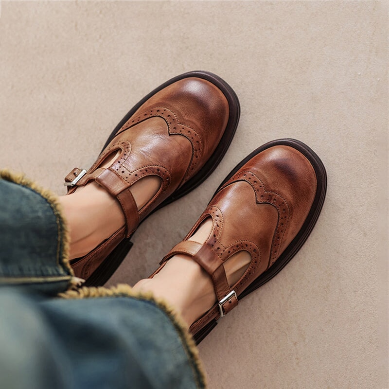 Isla | Elegant Leather Mary Janes