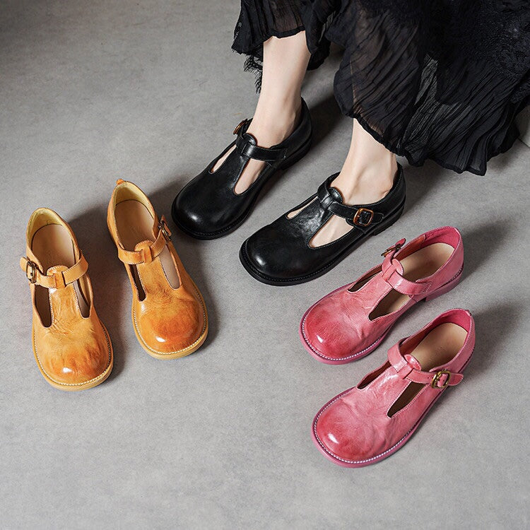 Elsie | Stylish Leather Mary Janes