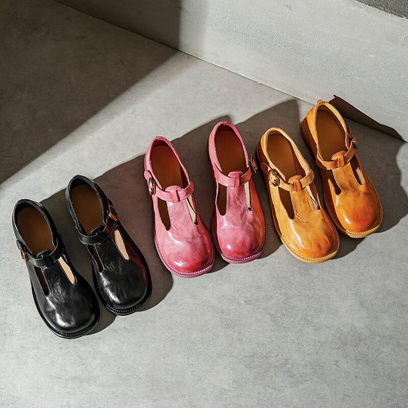 Elsie | Stylish Leather Mary Janes
