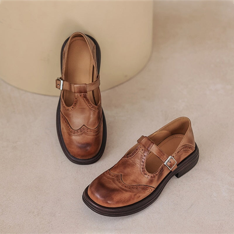 Isla | Elegant Leather Mary Janes