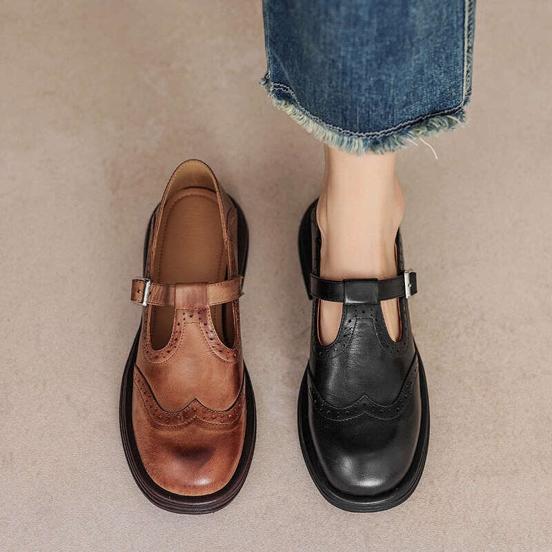Isla | Elegant Leather Mary Janes